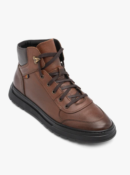 Dunkelbraune Freizeitstiefel