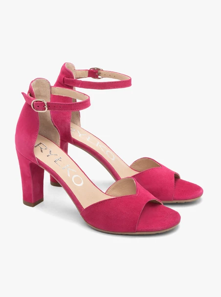 Fuchsia Damen Stiletto Sandalen