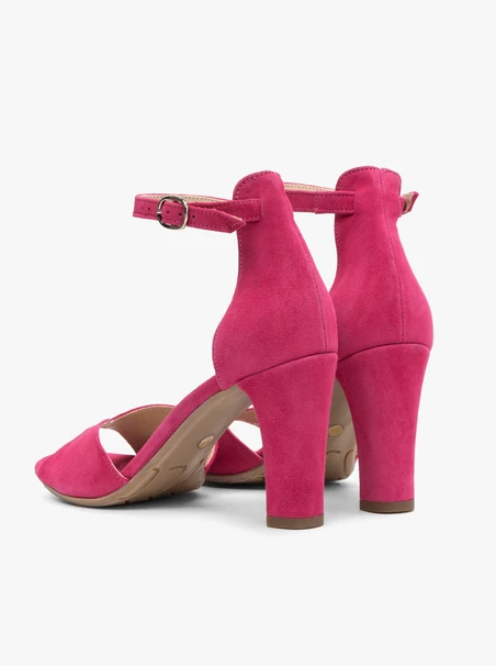 Fuchsia Damen Stiletto Sandalen