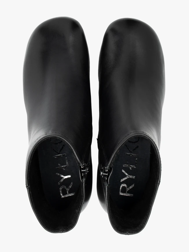 Schwarze Stöckelschuhe aus Leder