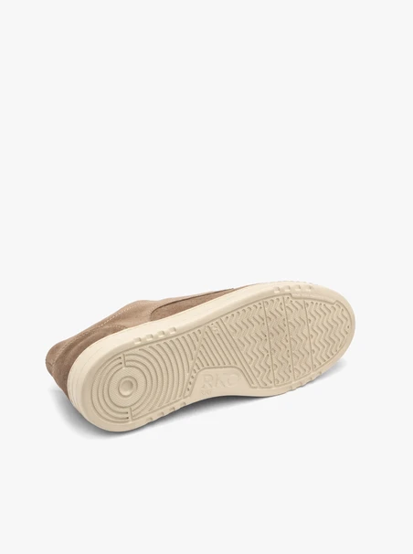 Grau-beige Herren Schnürhalbschuhe