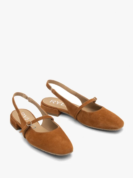 Rote Slingback-Pumps