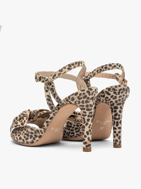 Panther-Sandalen mit abnehmbarer Schleife