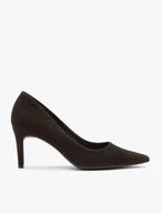 Pumps aus schokoladenfarbenem Veloursleder