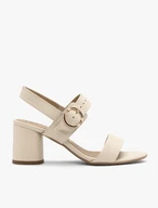 Cremefarbene Damen-Sandalen