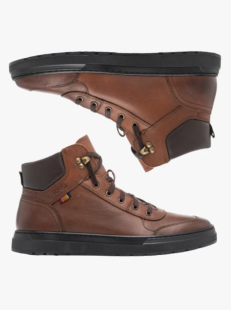 Dunkelbraune Freizeitstiefel
