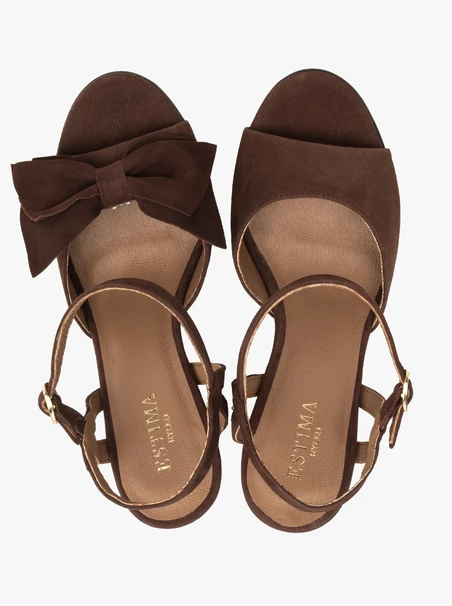 Dunkelbraune Stiletto-Sandalen für Frauen