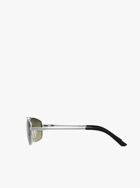 Herren-Sonnenbrille mit Silberrand