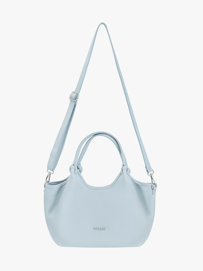 Blaue weiche mittlere Handtasche