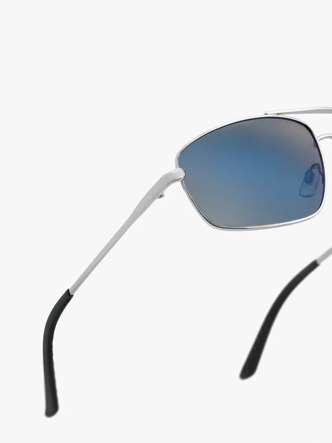 Herren-Sonnenbrille mit Silberrand