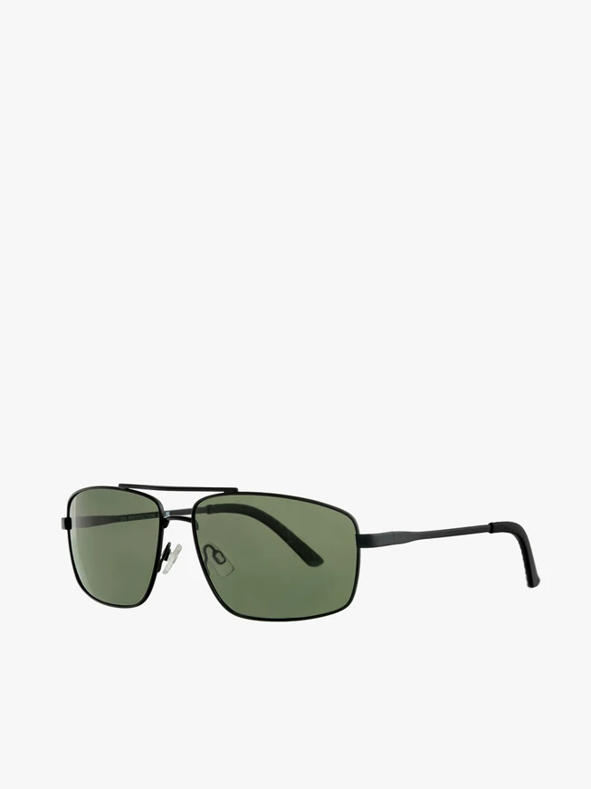 Schwarze Sonnenbrille mit Metallrahmen