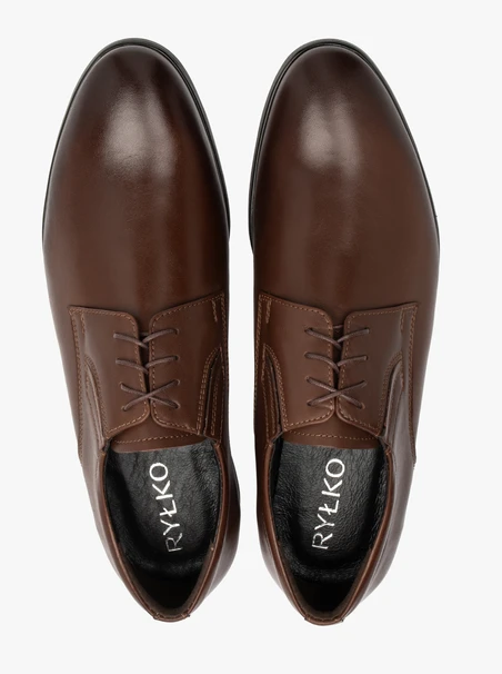Braune Herren Schnürhalbschuhe