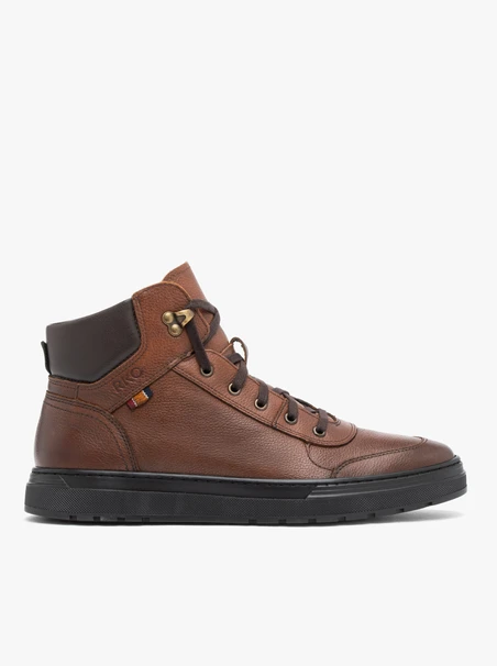 Dunkelbraune Freizeitstiefel
