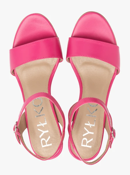 Fuchsia Damen Stiletto Sandalen