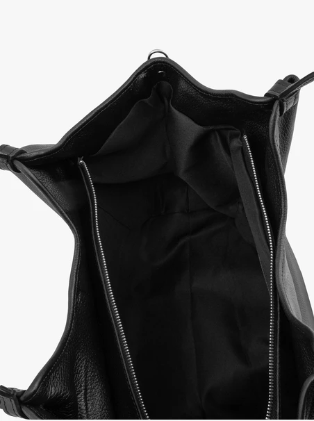 Schwarze Damenhandtasche groß weich