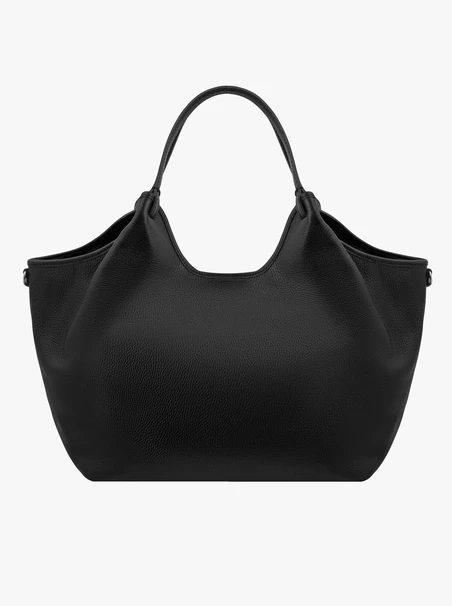 Schwarze Damenhandtasche groß weich