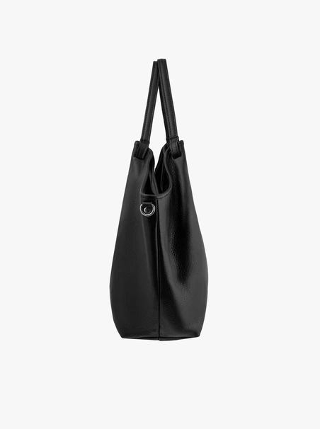 Schwarze Damenhandtasche groß weich