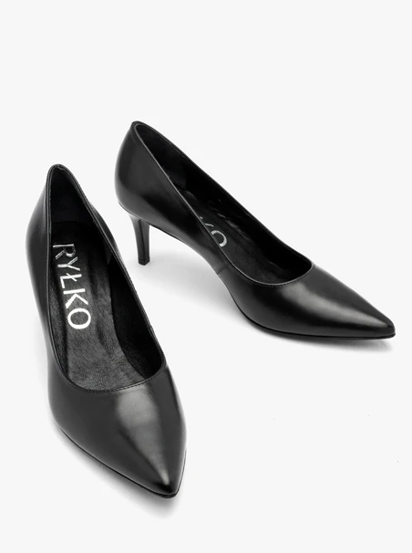 Schwarze Stiletto-Pumps