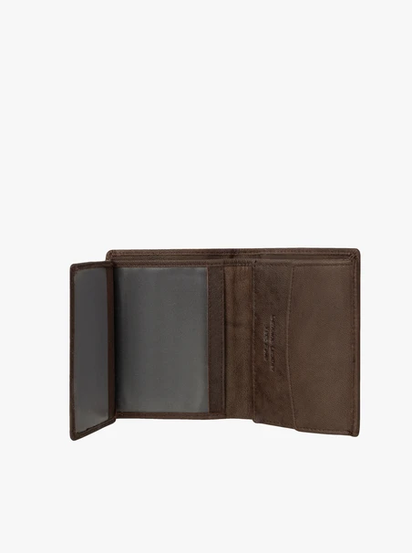 Portemonnaie aus braunem Leder