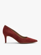 Kastanienbraune Damen-Pumps mit Absatz