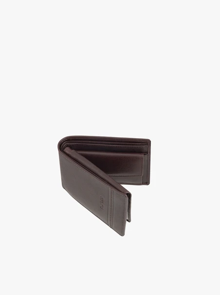 Portemonnaie aus braunem Leder