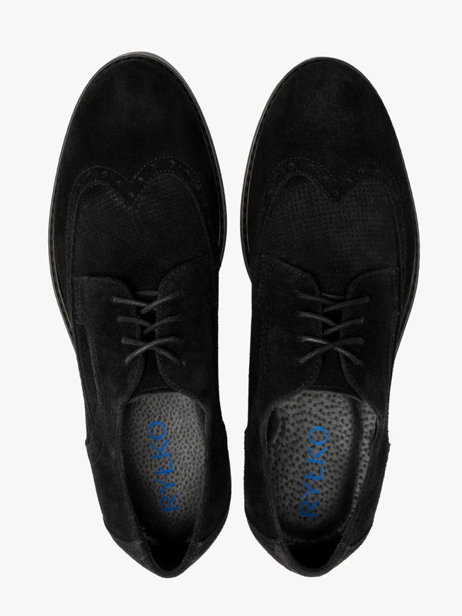 Schwarze Brogues für Männer