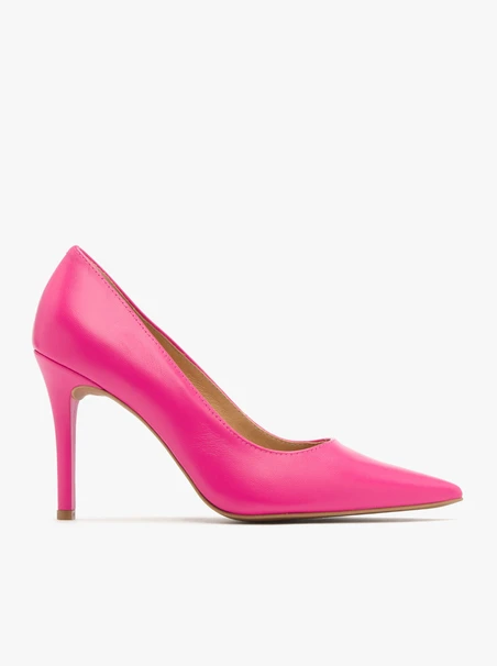 Rosa hochhackige Pumps