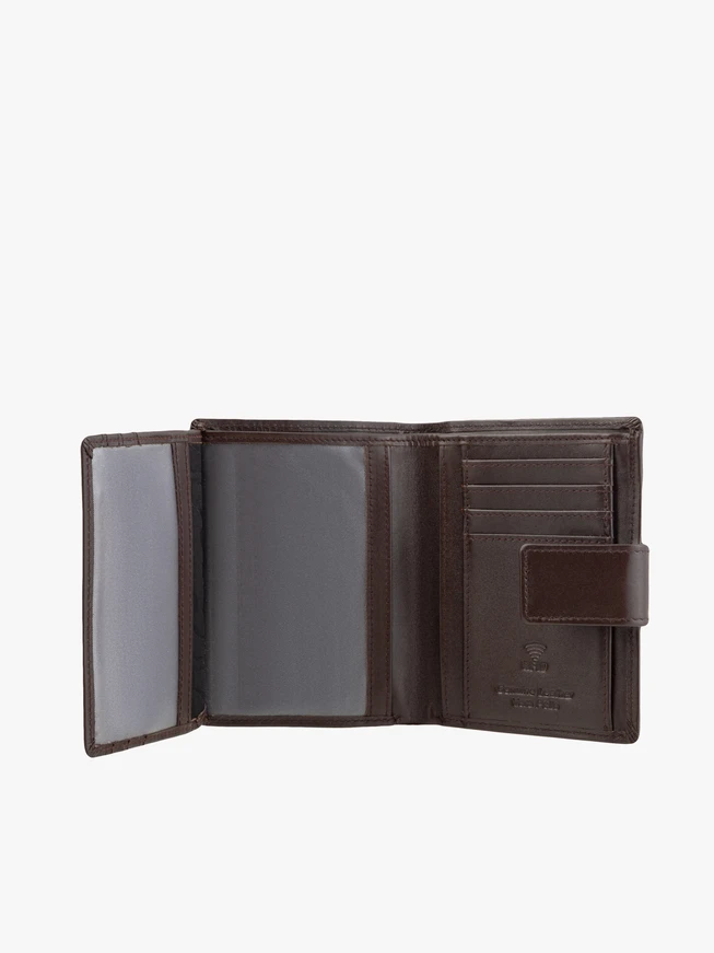 Portemonnaie aus braunem Leder