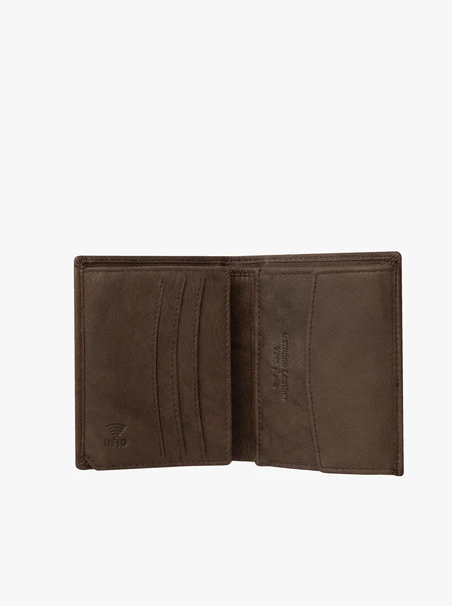 Portemonnaie aus braunem Leder