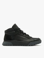 Schwarze Herren-Turnschuhe mit zweifarbiger Sohle