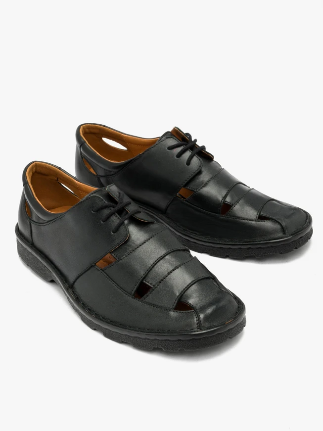Schwarze Halbschuhe für Männer