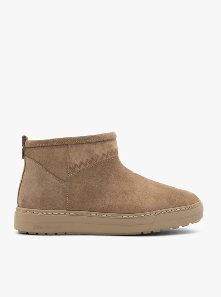 Beige kurze Schneestiefel