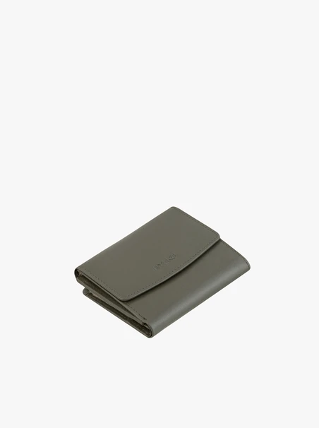Brieftasche aus Leder, oliv