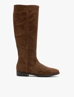 Braune Velourslederstiefel