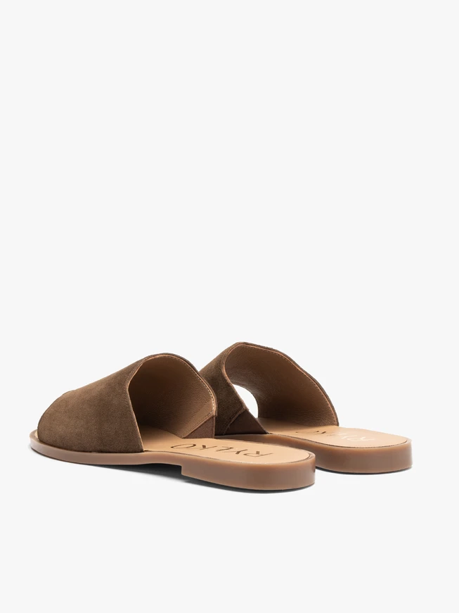 Flache Damen-Flip-Flops aus Schokolade