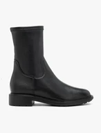 Schwarzer höherer Stiefel mit elastischem Schaft
