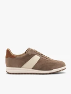 Sand- und cremefarbene Damen-Sporthalbschuhe