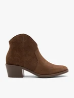 Braune Velourslederstiefel