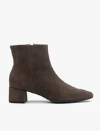 Stöckelschuhe aus braunem Veloursleder