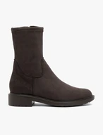 Brauner höherer Stiefel mit elastischem Schaft
