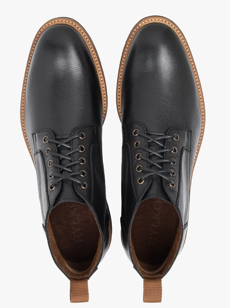 Schwarze Herren Turnschuhe im Freizeitstil