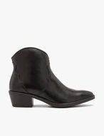 Kastanienbraune Cowboystiefel mit kurzen Absätzen