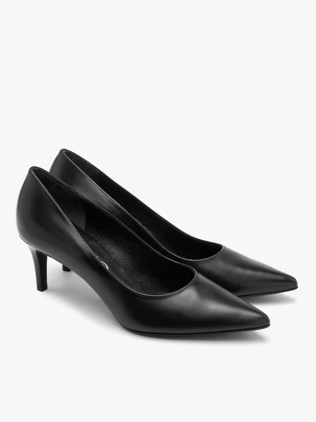 Schwarze Stiletto-Pumps