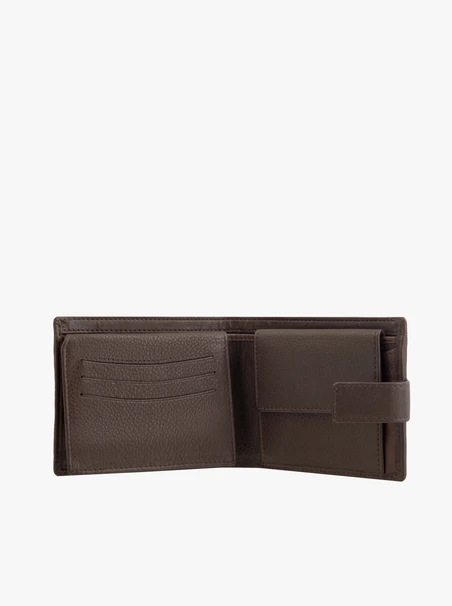 Portemonnaie aus braunem Leder