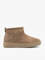 Beige kurze Schneestiefel