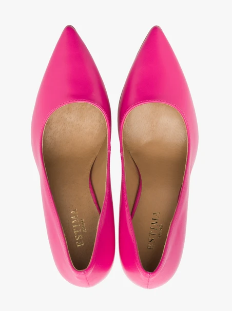 Rosa hochhackige Pumps