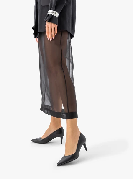 Schwarze Stiletto-Pumps