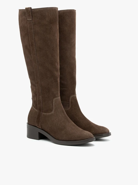 Braune Stiletto-Stiefel