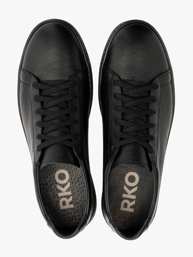 Schwarze sportliche Halbschuhe für Männer