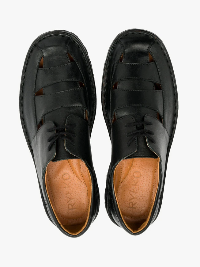 Schwarze Halbschuhe für Männer
